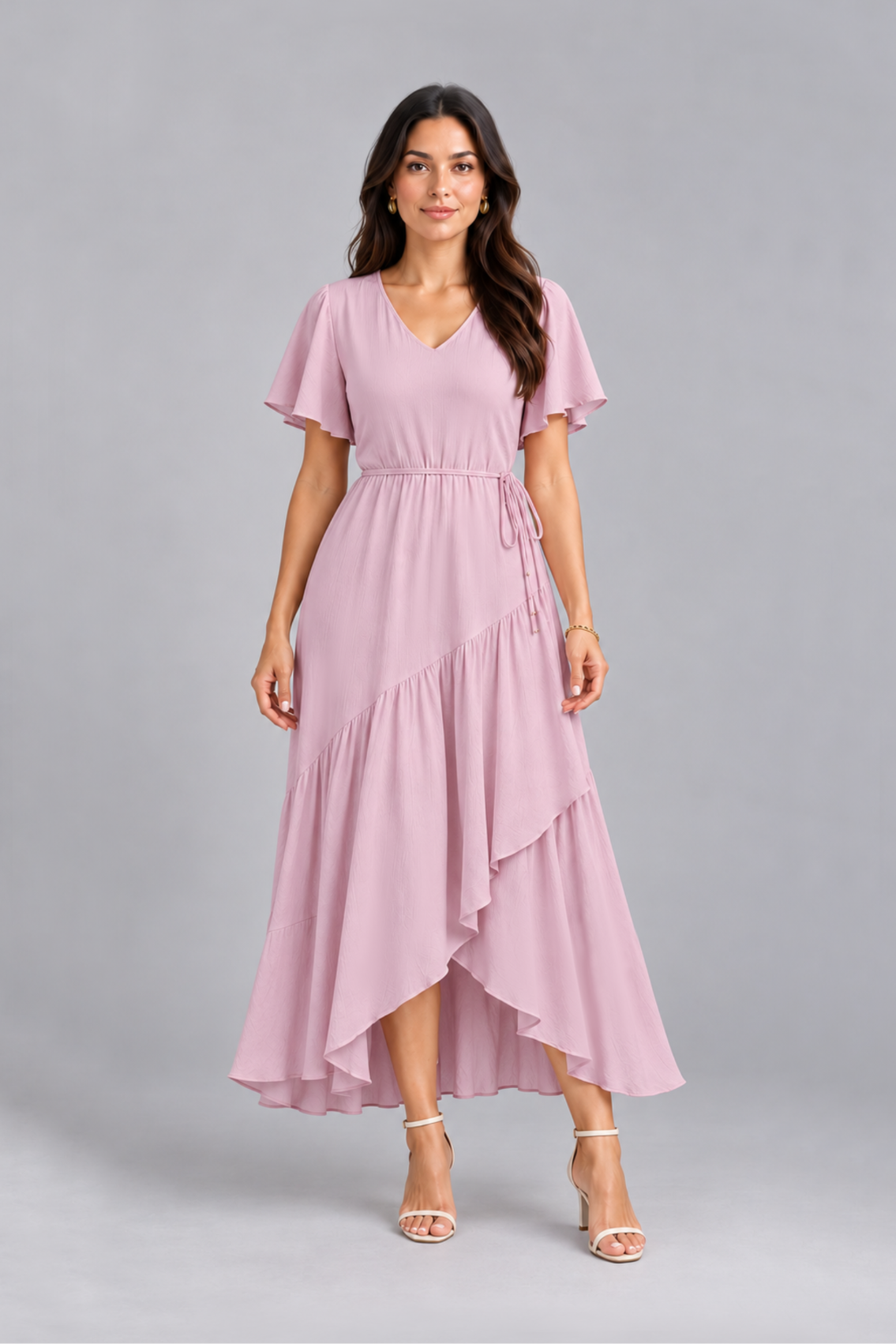 Maxivestido de lino Nayah