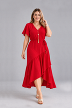 Maxivestido de lino Nayah