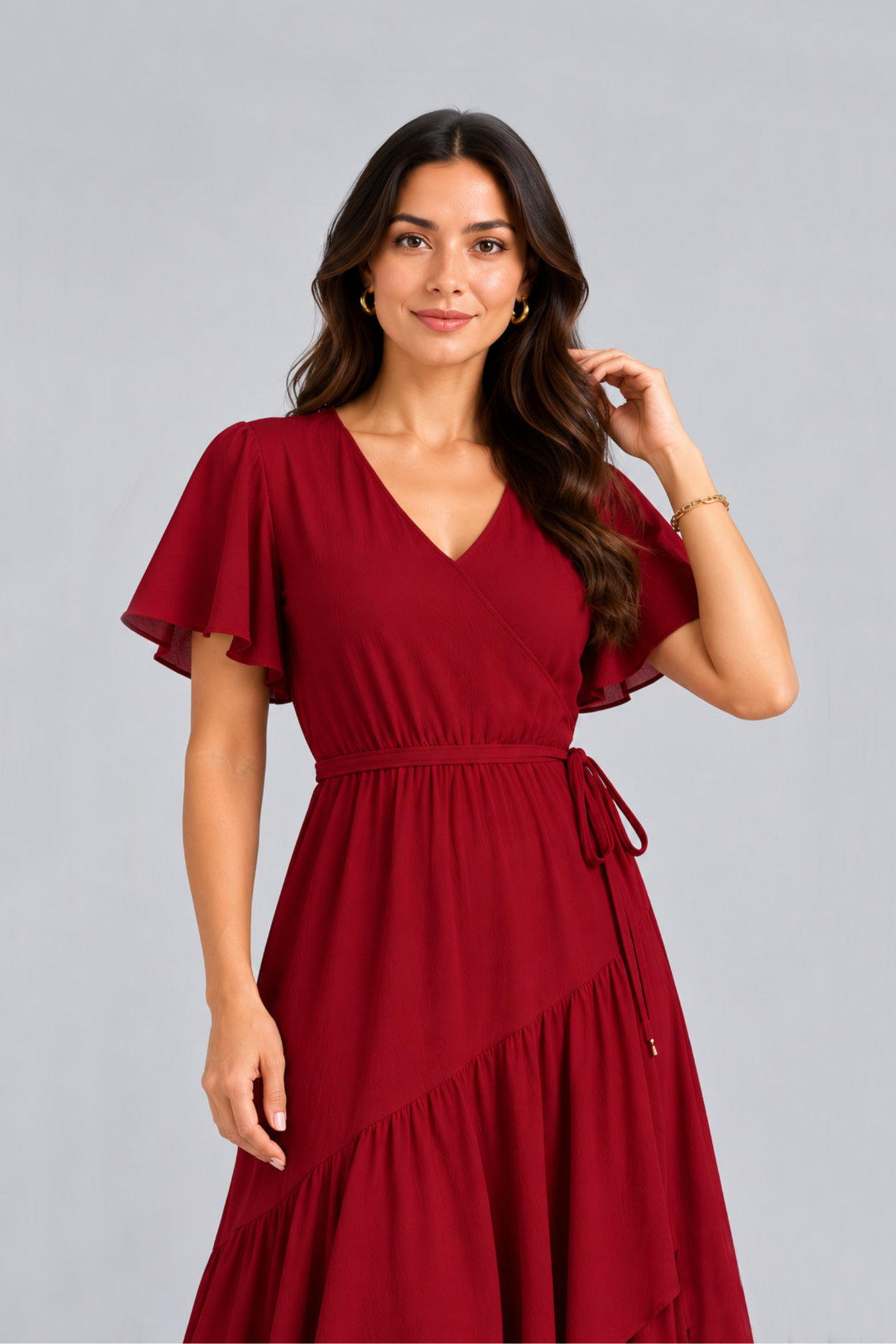 Maxivestido de lino Nayah