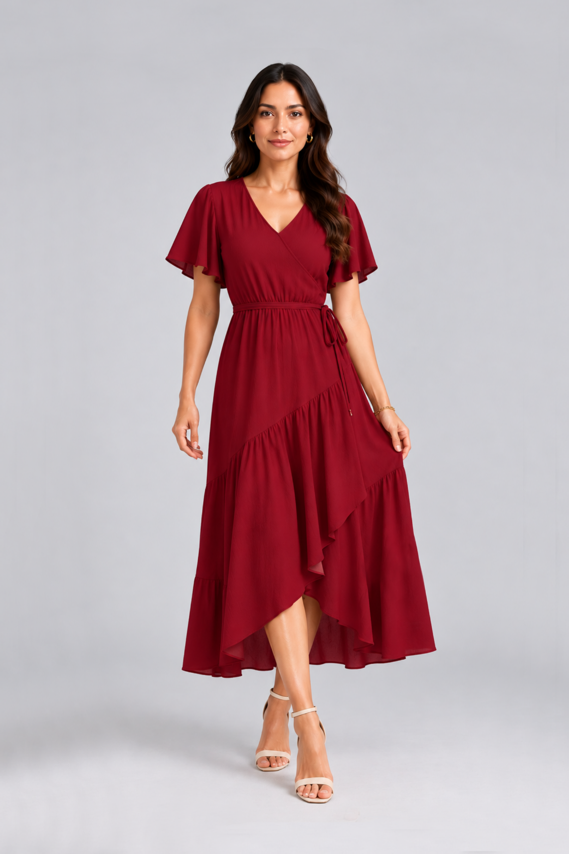 Maxivestido de lino Nayah