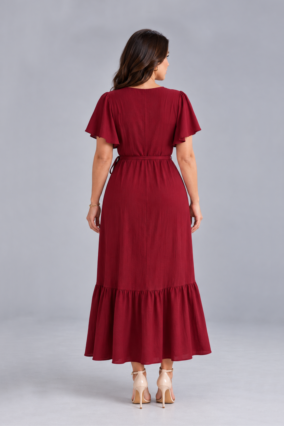 Maxivestido de lino Nayah