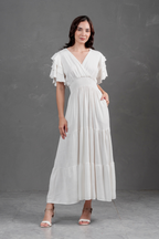 Maxivestido de lino Bianca
