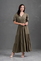 Maxivestido de lino Bianca