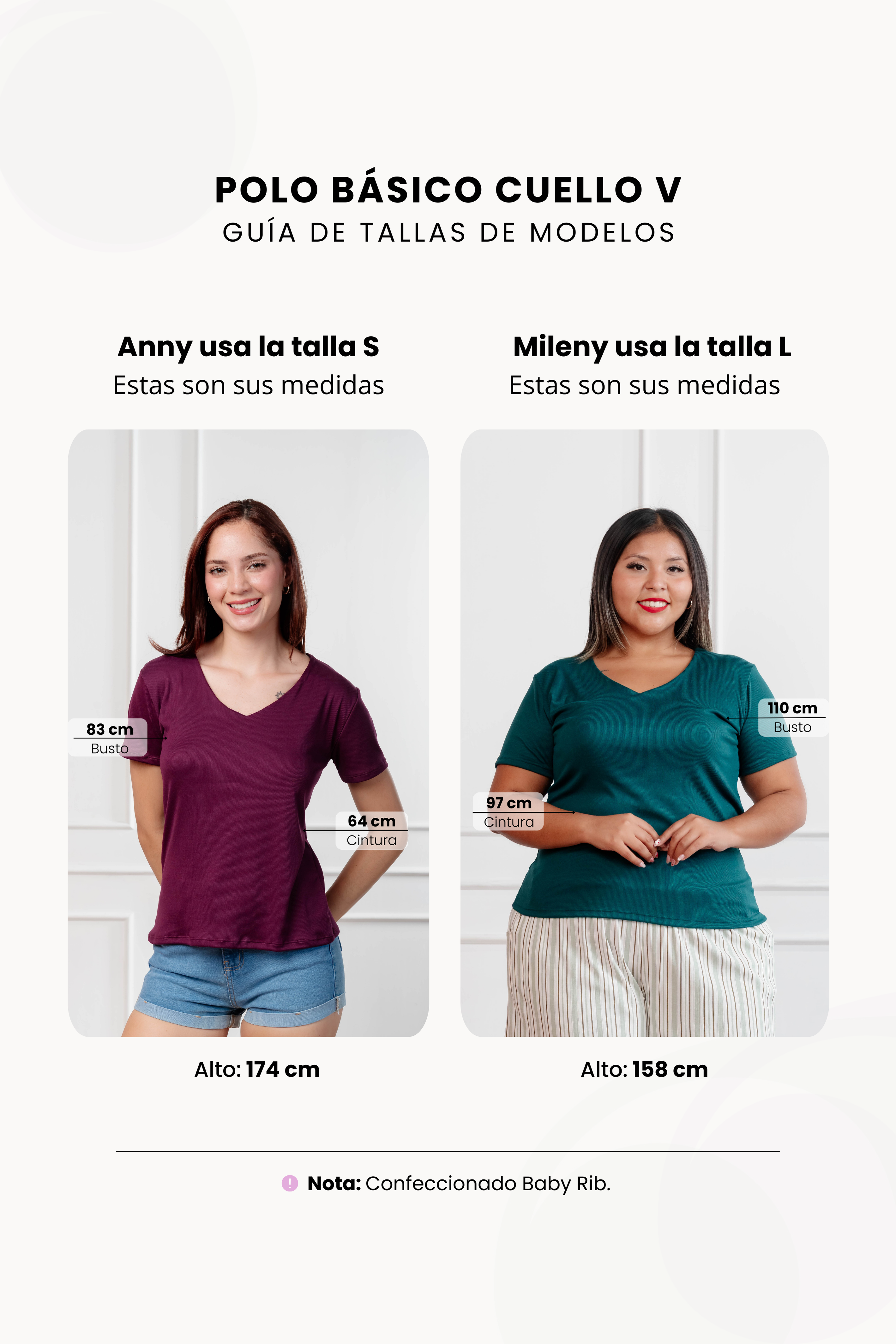 Polo básico cuello V