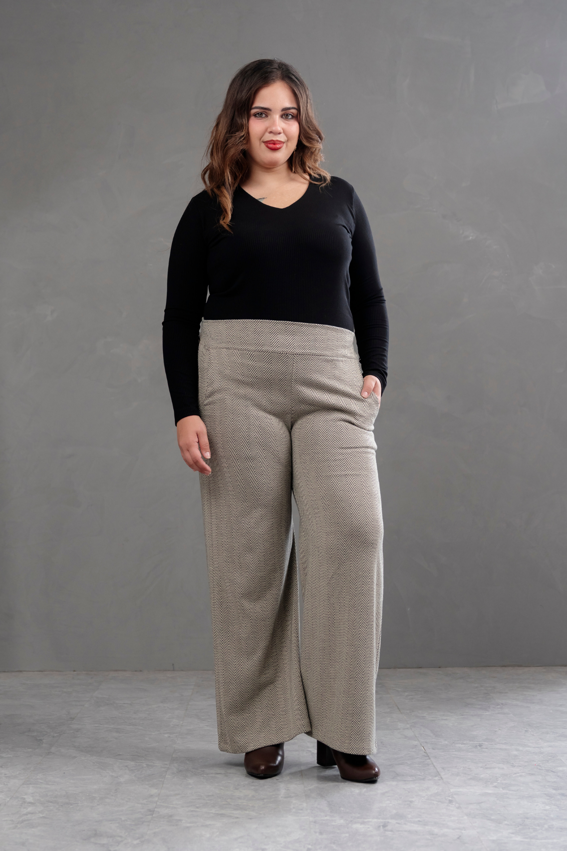 Pantalón Palazzo Tweed Praga
