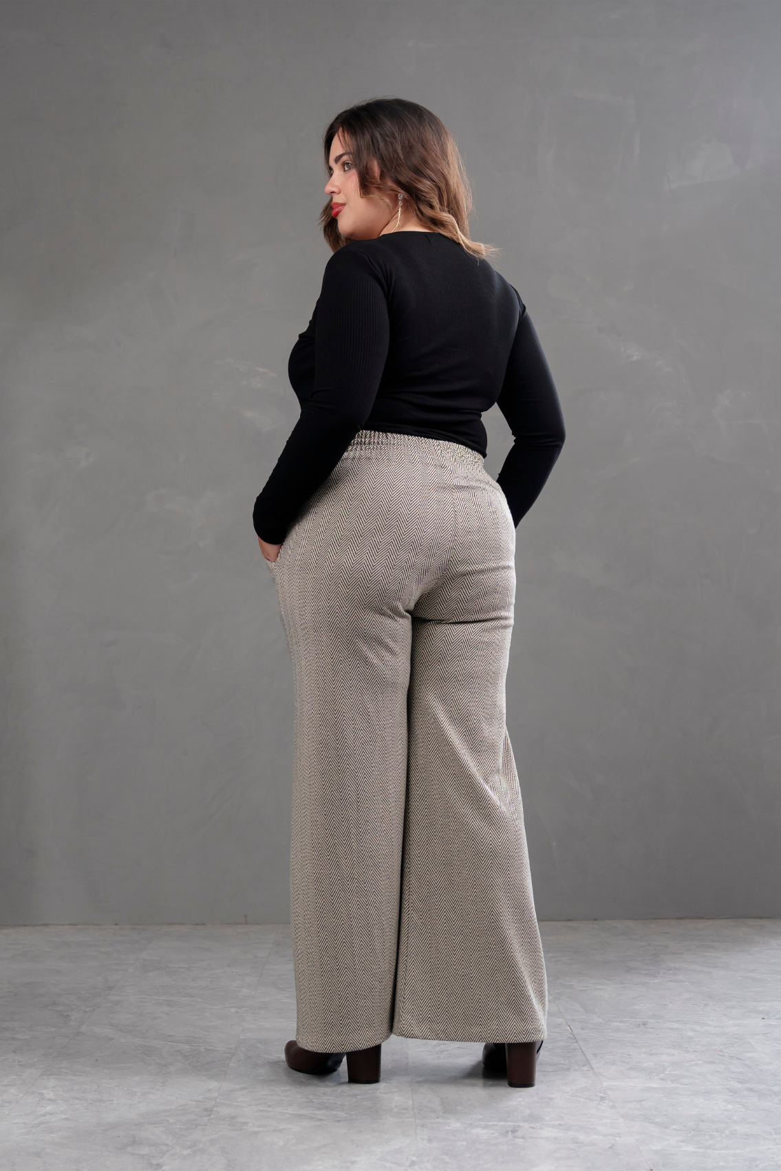 Pantalón Palazzo Tweed Praga