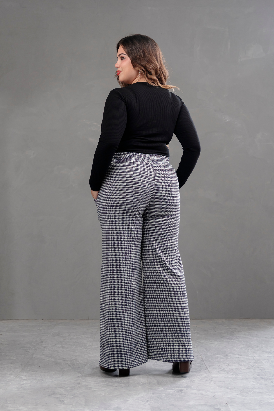 Pantalón Palazzo Tweed Praga