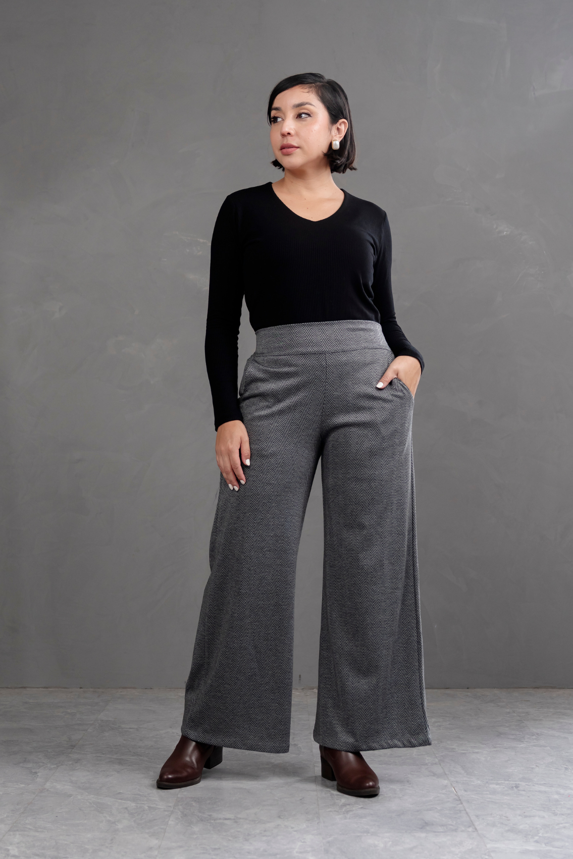 Pantalón Palazzo Tweed Praga
