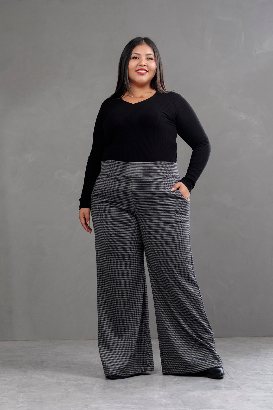 Pantalón Palazzo Tweed Praga