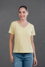 Polo básico manga corta cuello v