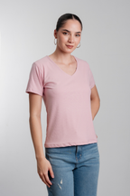 Polo básico manga corta cuello v