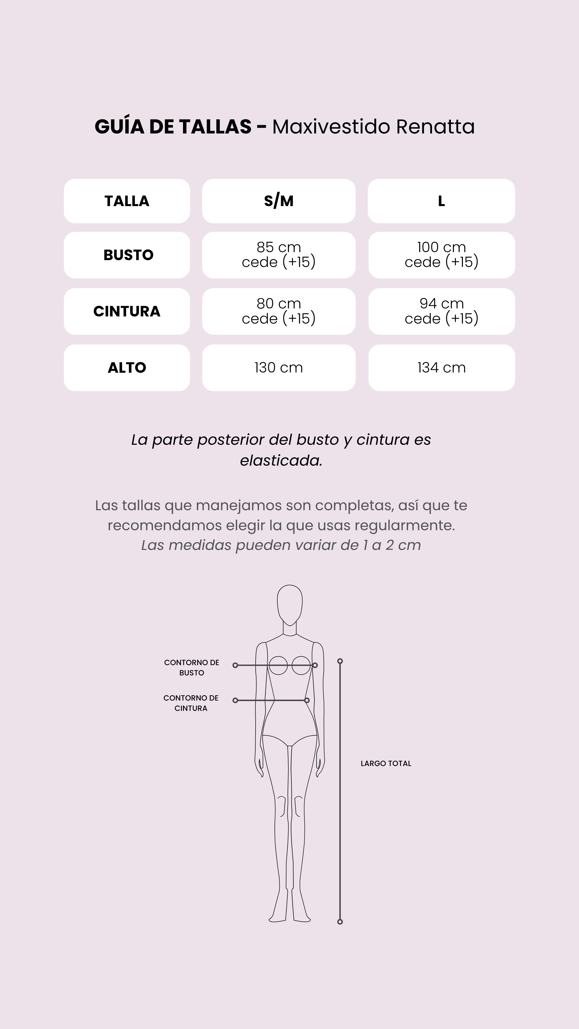 Tabla de medidas