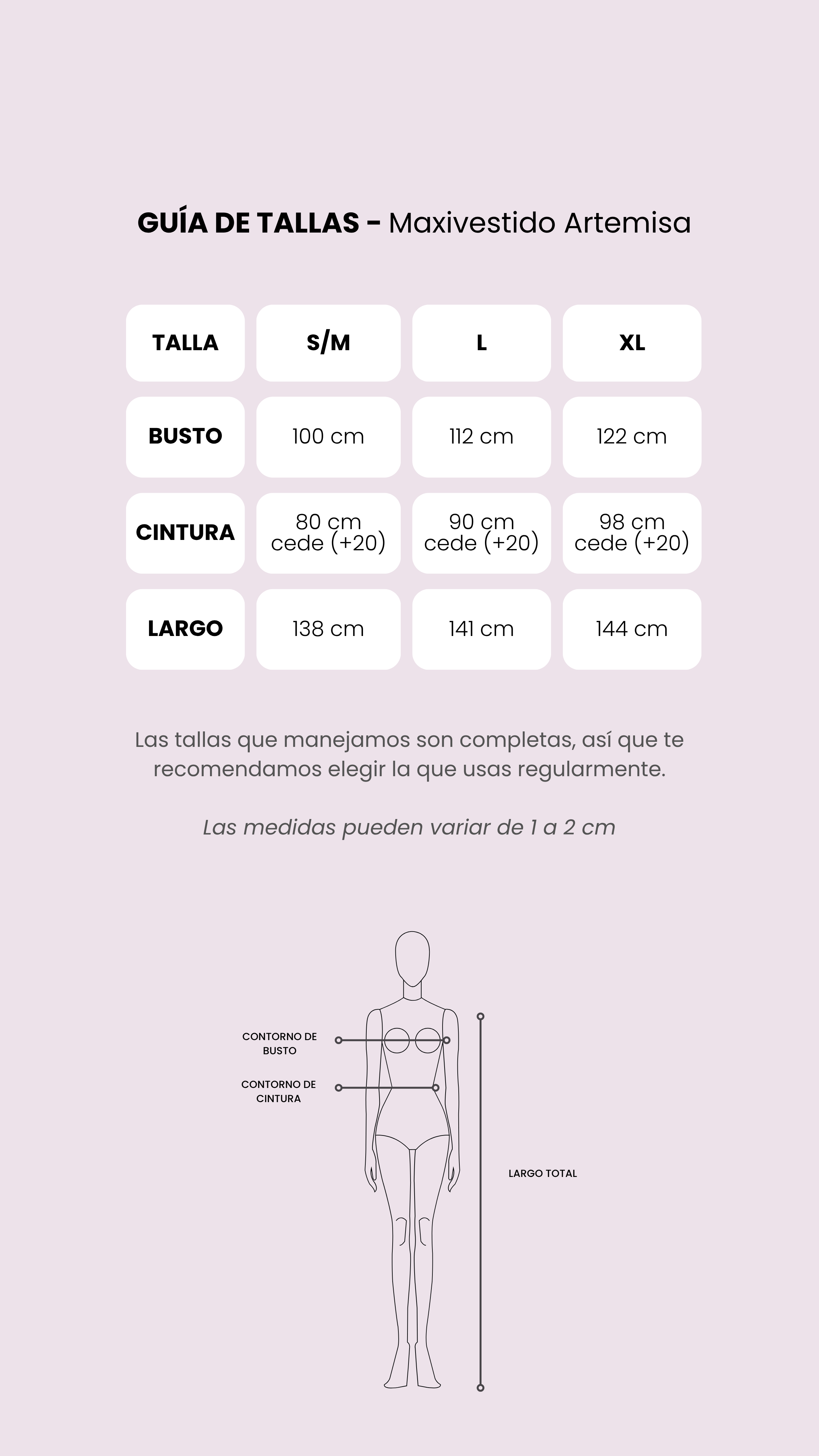 Tabla de medidas