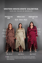 Vestido Envolvente polka dots Marron