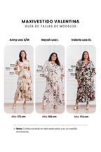 Maxivestido envolvente Valentina hojas