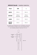 Vestido Valentina manga larga