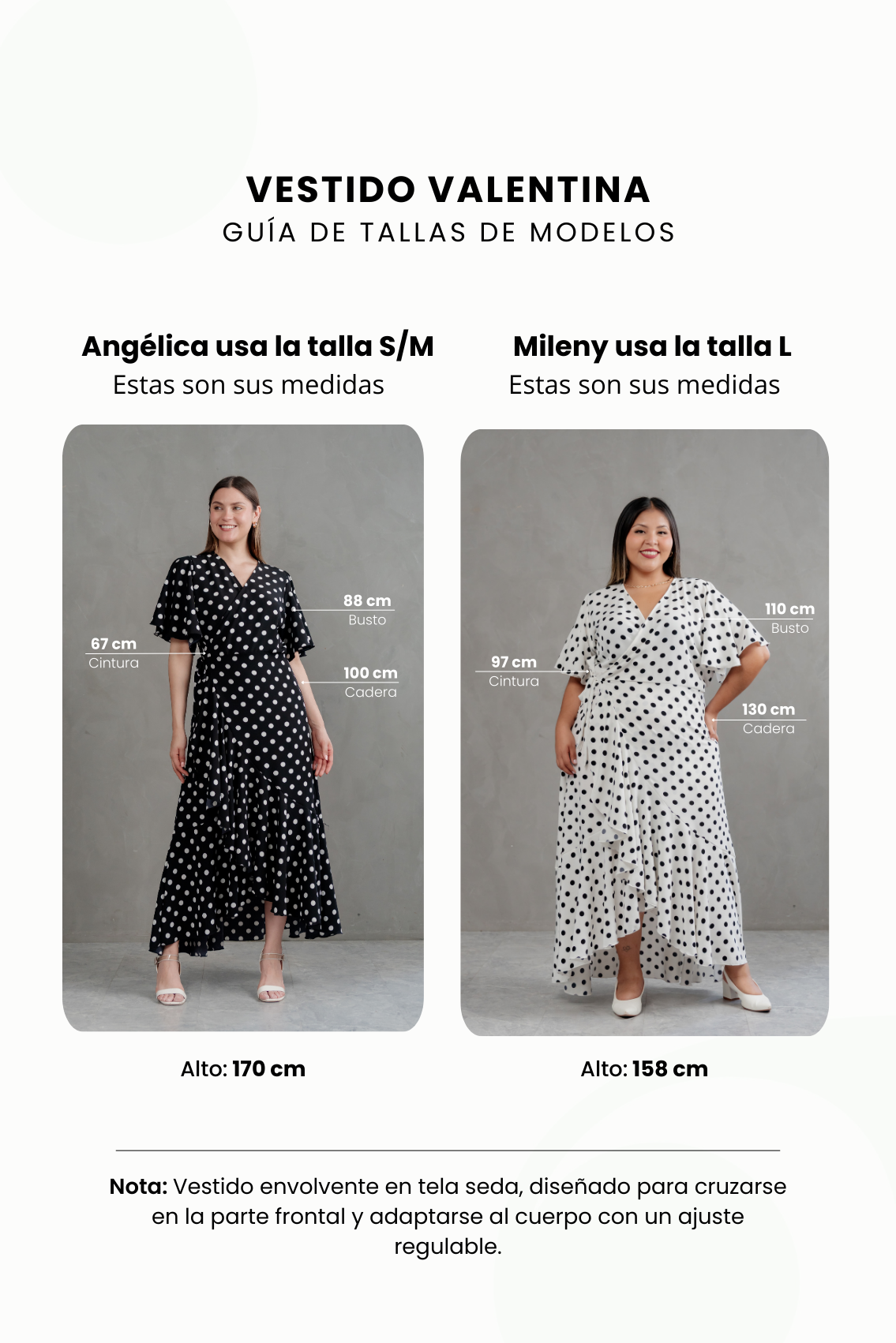 Vestido Valentina manga corta