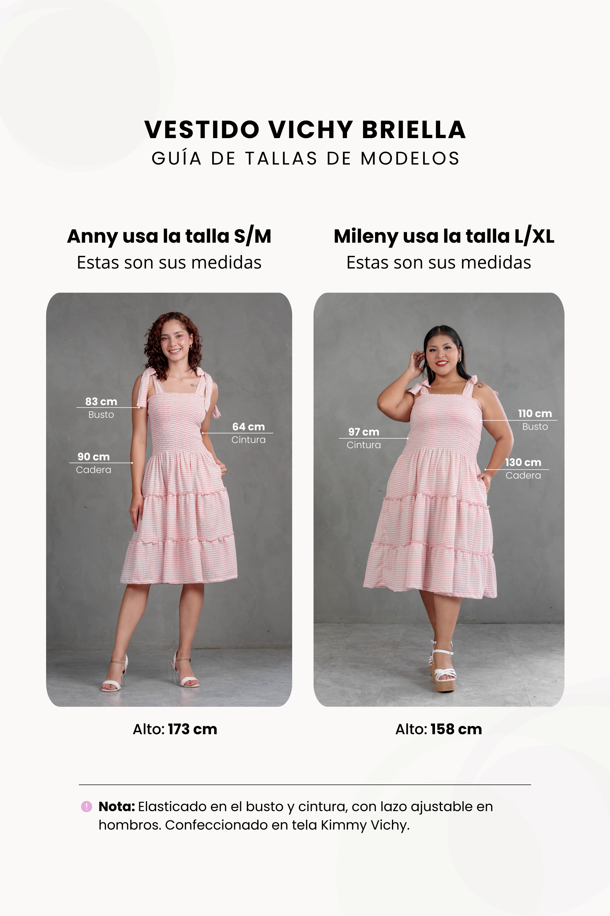 Vestido Vichy con Lazos Briella