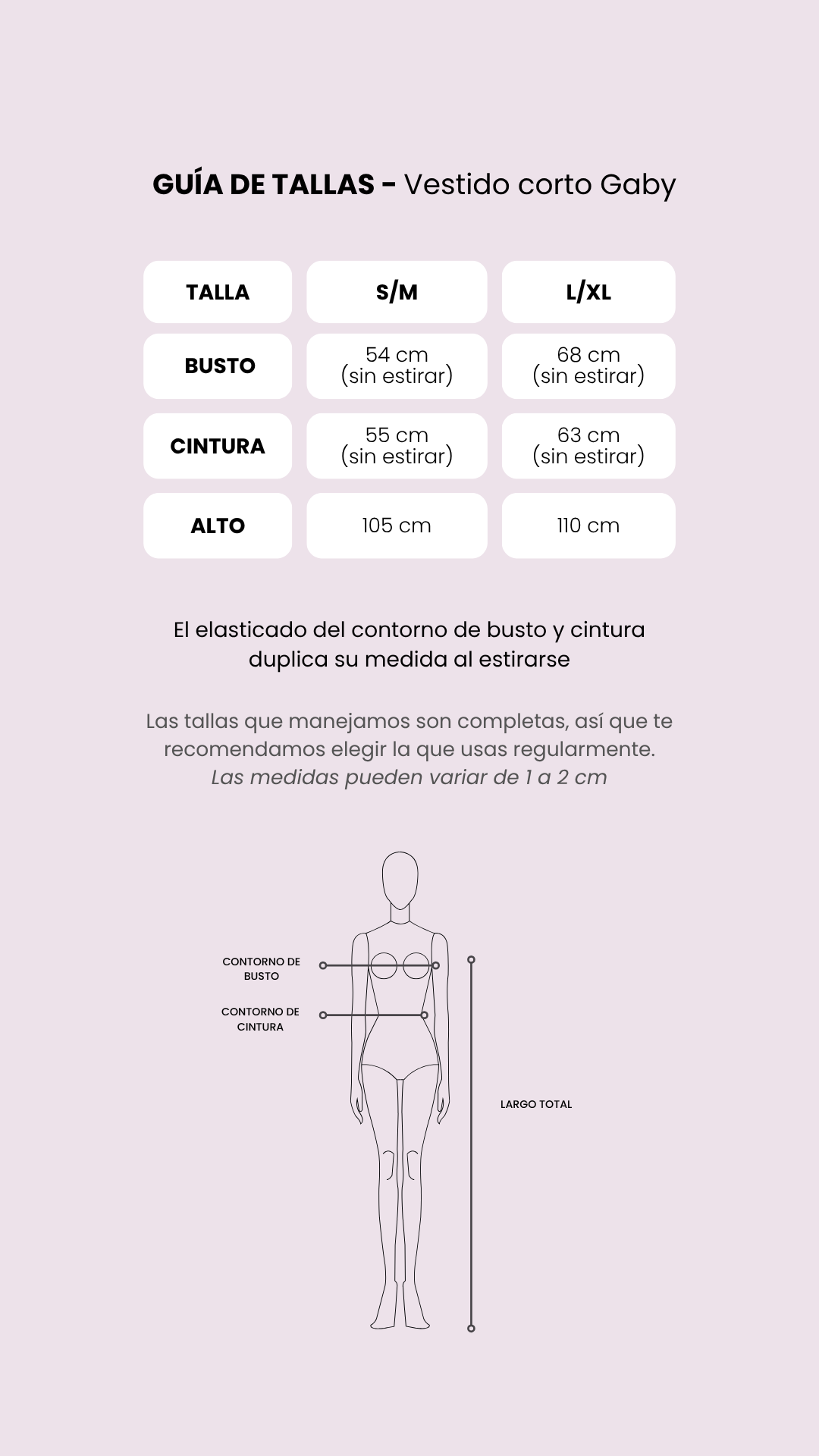 Tabla de medidas