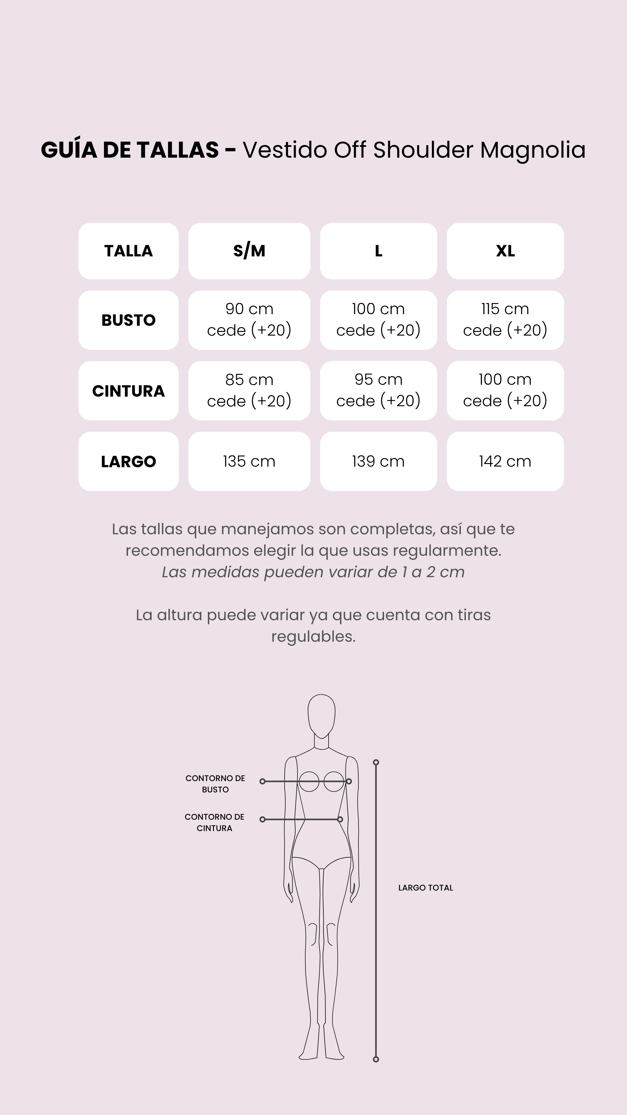 Tabla de medidas