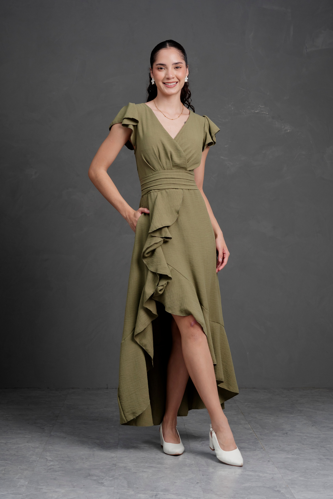 Vestido largo Midi Adriana