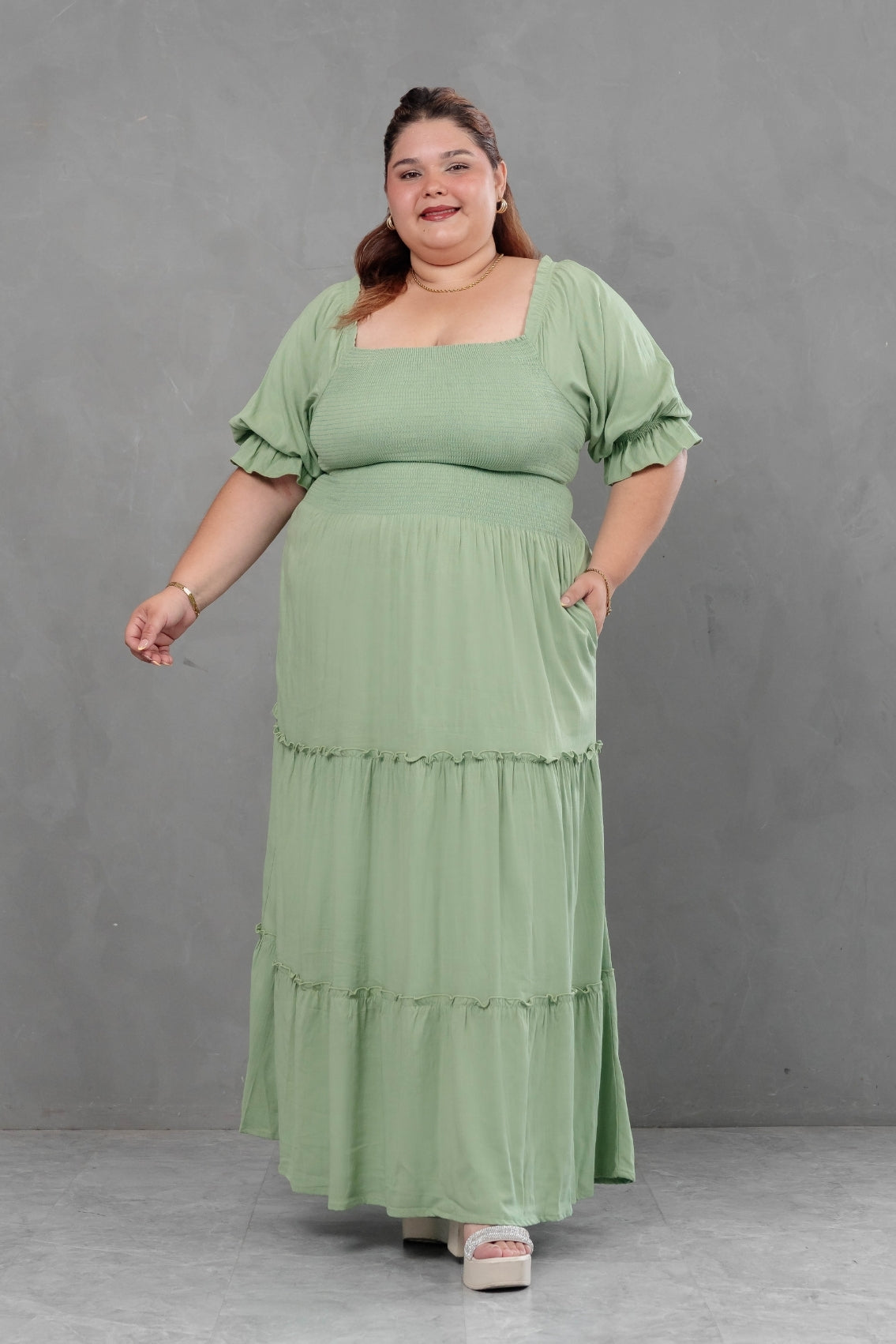 Maxivestido Off Shoulder amada