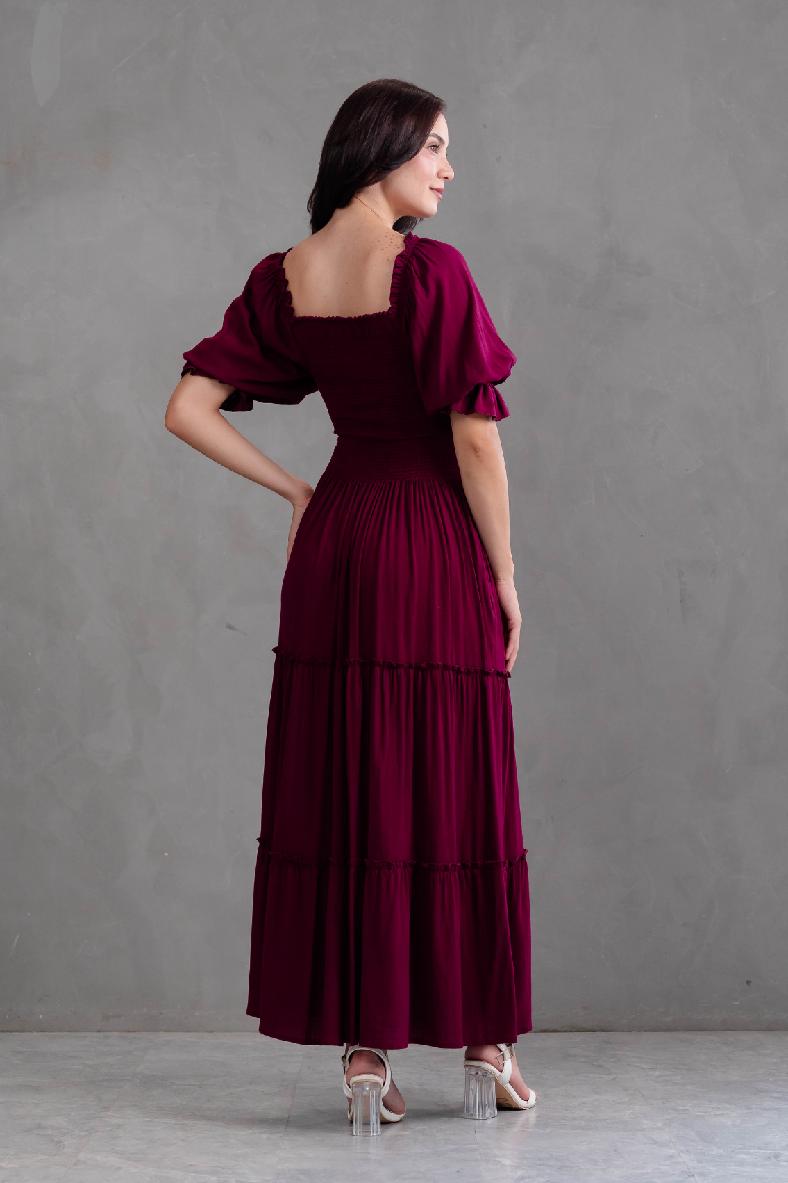 Maxivestido Off Shoulder Amada