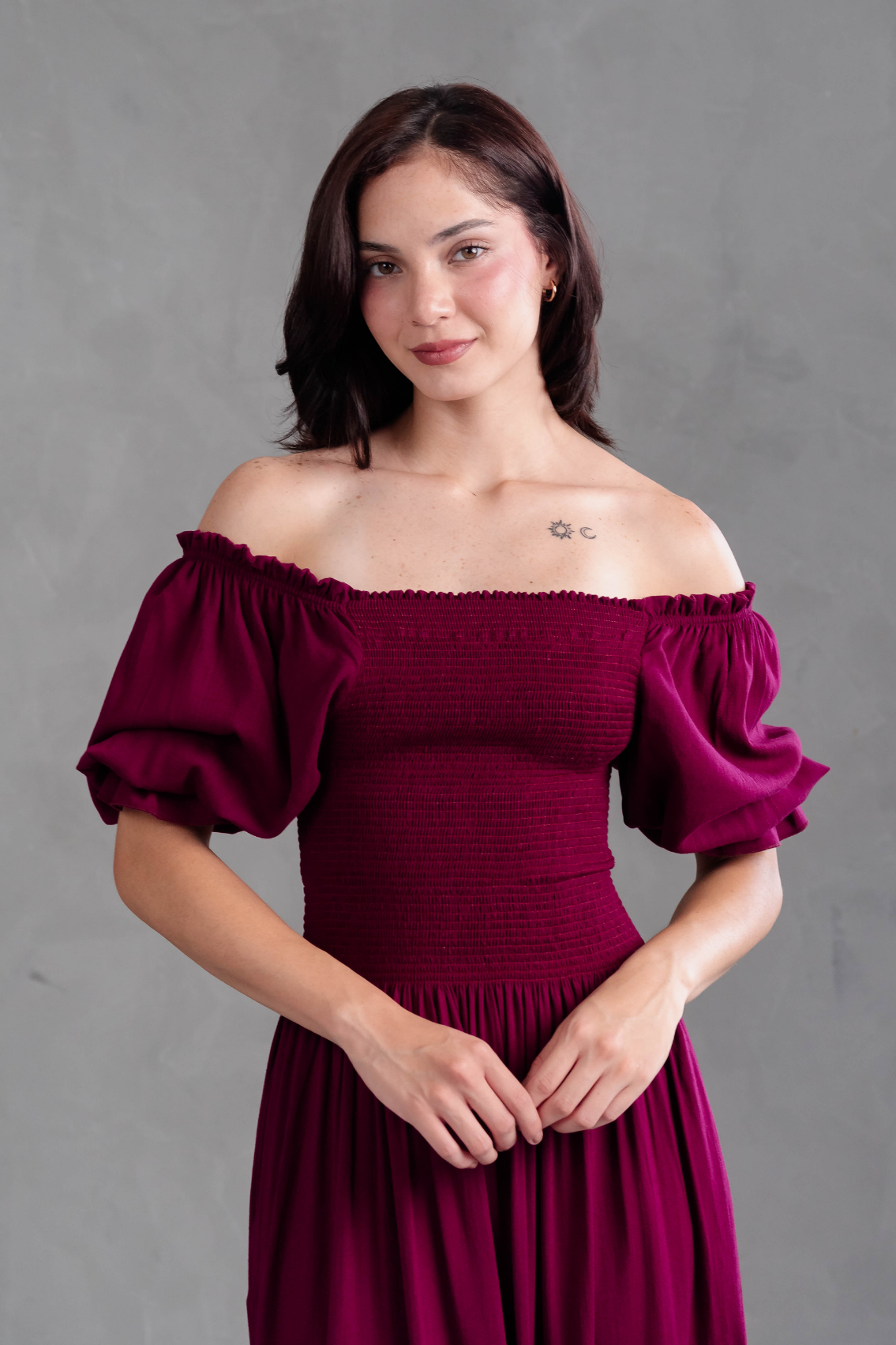 Maxivestido Off Shoulder Amada