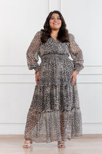 Maxivestido de gasa Amapola Animal Print