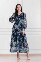 Maxivestido de gasa Amapola