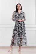 Maxivestido de gasa Amapola Animal Print
