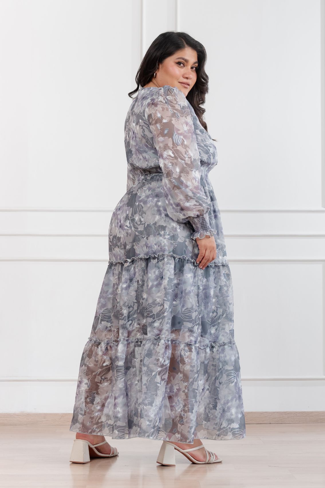 Maxivestido de gasa Amapola