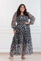 Maxivestido de gasa Amapola Animal Print