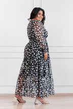 Maxivestido de gasa Amapola Animal Print