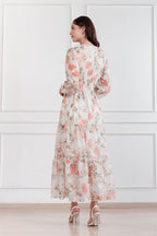 Maxivestido de gasa Amapola
