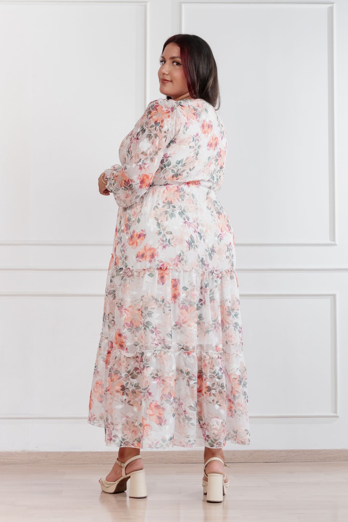 Maxivestido de gasa Amapola