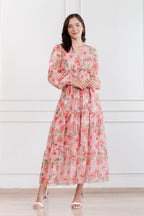 Maxivestido de gasa Amapola