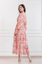 Maxivestido de gasa Amapola