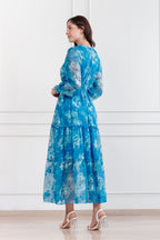Maxivestido de gasa Amapola