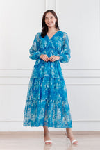 Maxivestido de gasa Amapola
