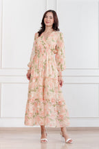 Maxivestido de gasa Amapola
