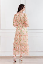 Maxivestido de gasa Amapola