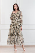 Maxivestido de gasa Amapola