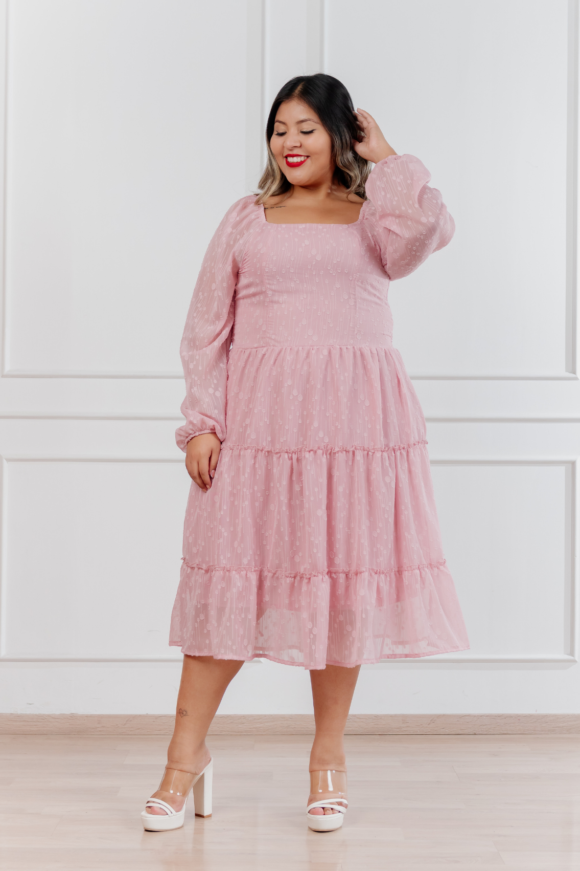 Vestido Amarilis Liga Contra el Cáncer