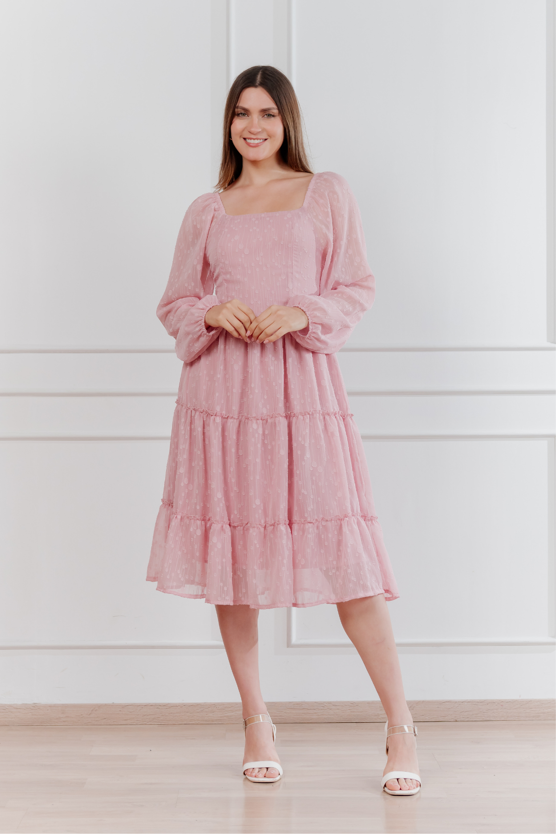 Vestido Amarilis Liga Contra el Cáncer