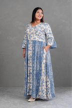 Vestido Largo Estampado Boho Artemisa