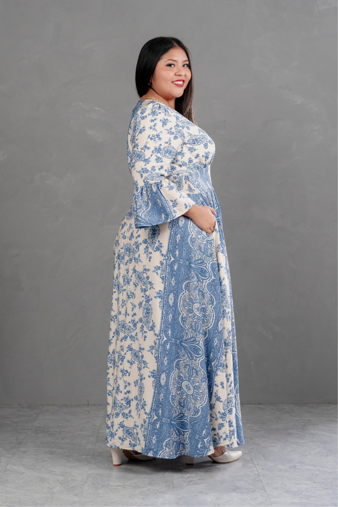 Vestido Largo Estampado Boho Artemisa