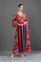 Vestido Largo Estampado Boho Artemisa