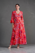 Vestido Largo Estampado Boho Artemisa