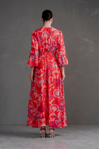 Vestido Largo Estampado Boho Artemisa